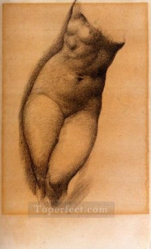 Edward Burne Jones Painting - Estudio para la figura de Phyllis en el árbol del perdón Prerrafaelita Sir Edward Burne Jones